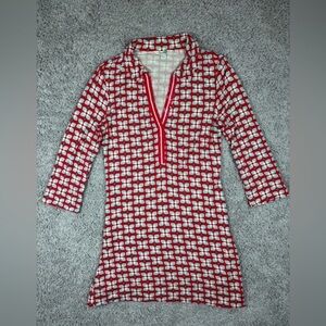 Boden Dress Womens 4 Mini Fitted Colorful Geometric Sequins Night Out Party Pics